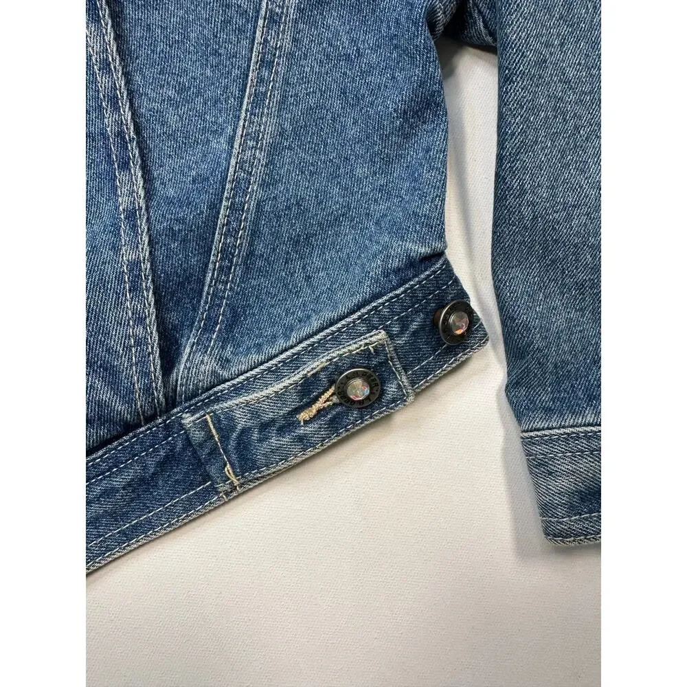 Vintage 1980’s LA Gear Denim and Rhinestone Jean Jacket Size Large